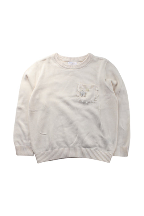 A White Knit Sweaters from Balabala in size 5T for neutral. (Front View)