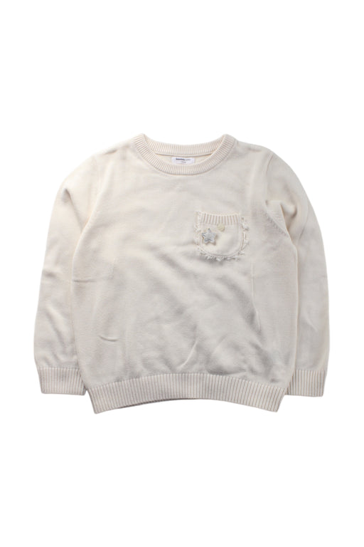 A White Knit Sweaters from Balabala in size 5T for neutral. (Front View)