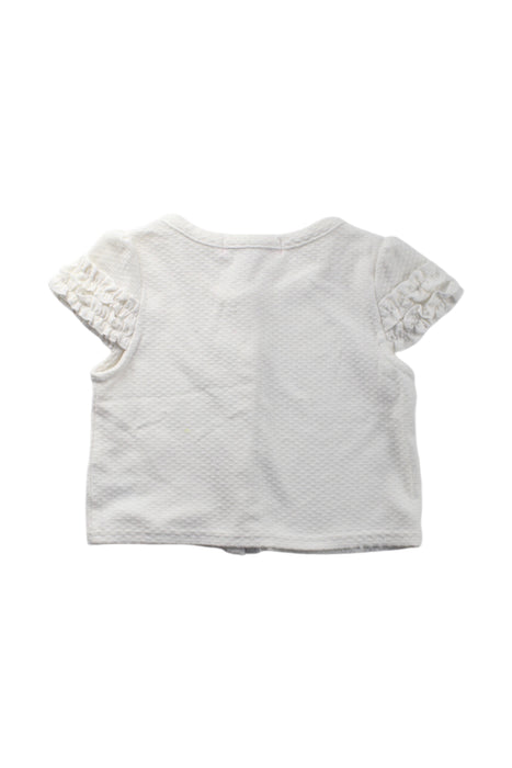 A White Short Sleeve Tops from Catherine Cottage in size 4T for girl. (Back View)