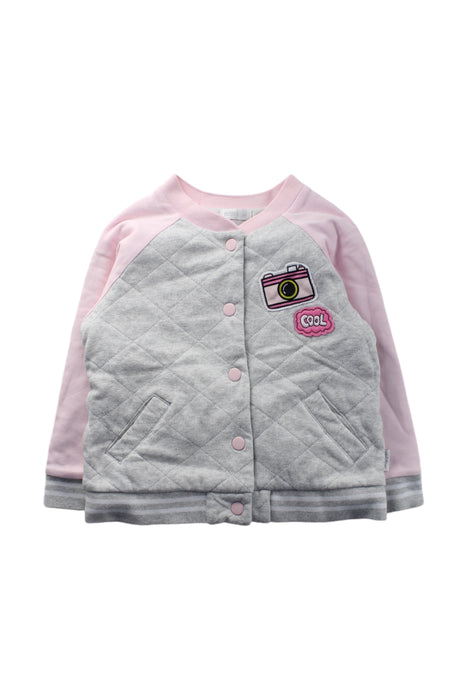A Pink Puffer/Quilted Coats & Outerwear from Mides in size 6T for girl. (Front View)