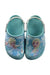 A Blue Slip Ons from Crocs in size 5T for girl. (Back View)