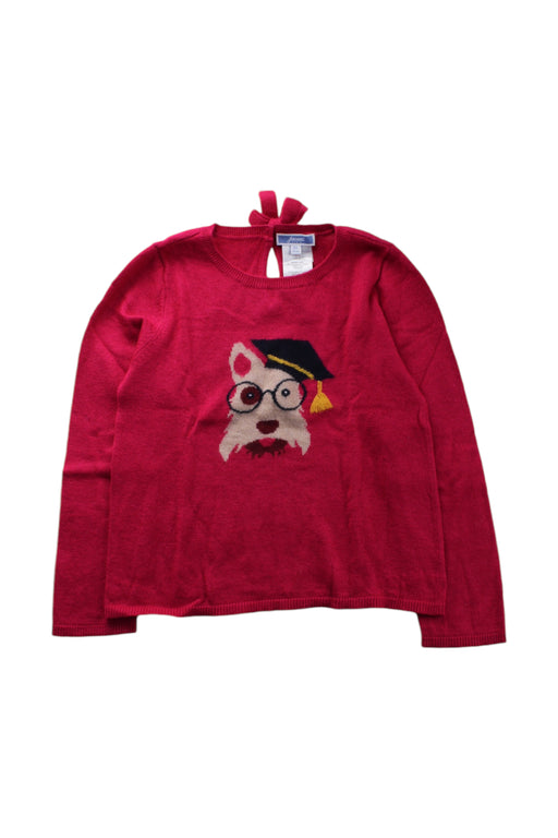 A Red Long Sleeve Tops from Jacadi in size 6T for girl. (Front View)