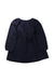 A Navy Long Sleeve Dresses from Jacadi in size 6T for girl. (Back View)