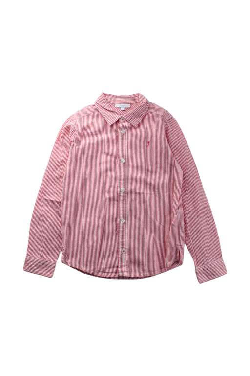 A Red Long Sleeve Shirts from Jacadi in size 7Y for boy. (Front View)