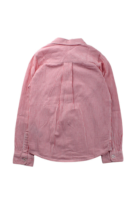 A Red Long Sleeve Shirts from Jacadi in size 7Y for boy. (Back View)