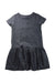 A Grey Short Sleeve Dresses from Jacadi in size 8Y for girl. (Front View)