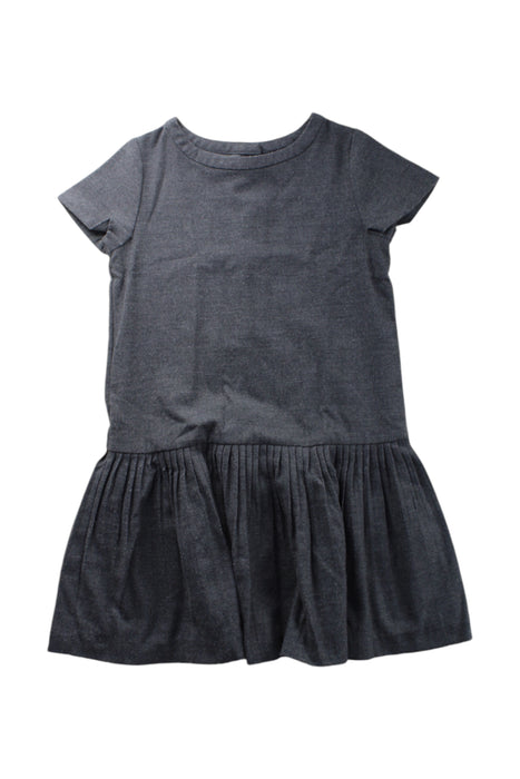 A Grey Short Sleeve Dresses from Jacadi in size 8Y for girl. (Front View)