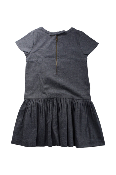 A Grey Short Sleeve Dresses from Jacadi in size 8Y for girl. (Back View)