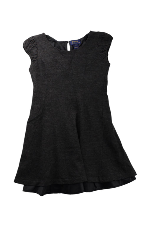 A Black Short Sleeve Dresses from Polo Ralph Lauren in size 7Y for girl. (Front View)