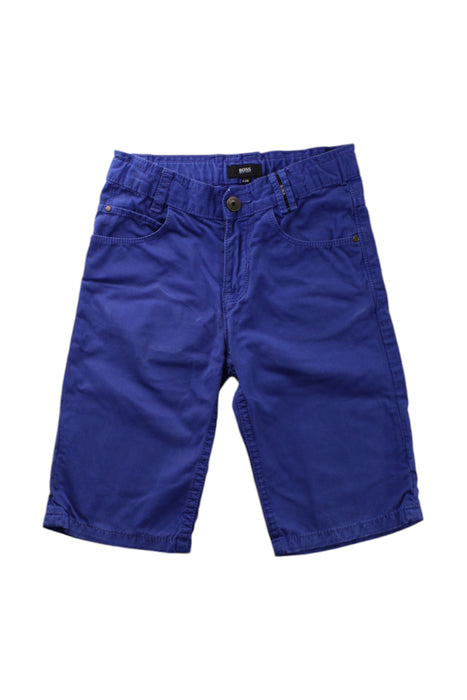 A Blue Shorts from Boss in size 8Y for boy. (Front View)