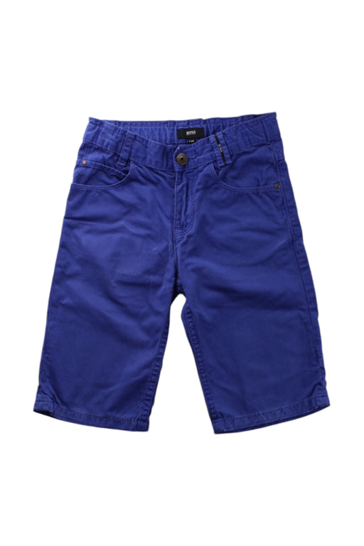 A Blue Shorts from Boss in size 8Y for boy. (Front View)
