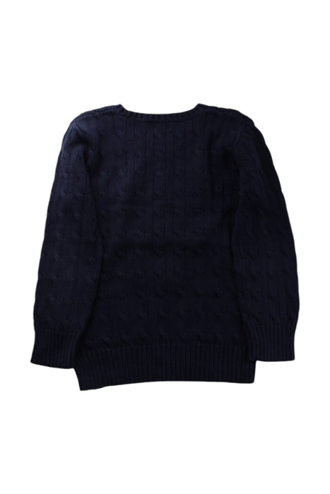 A Navy Knit Sweaters from Polo Ralph Lauren in size 7Y for boy. (Back View)
