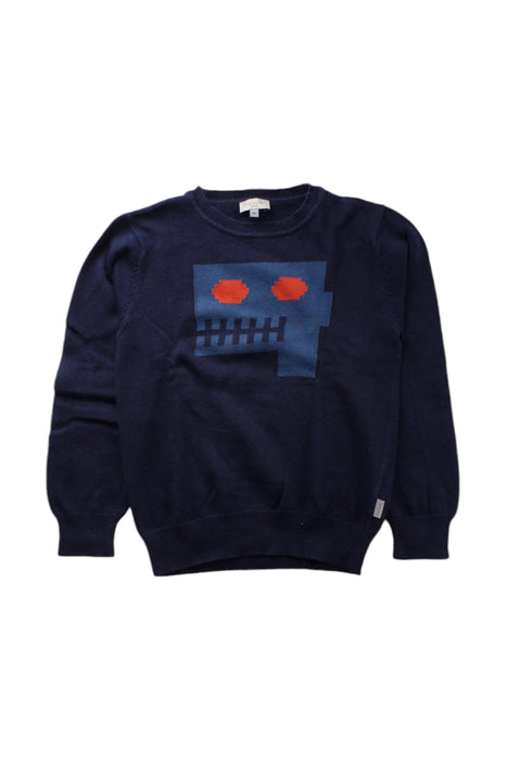 A Navy Knit Sweaters from Paul Smith in size 6T for boy. (Front View)