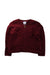 A Burgundy Cardigans from Jacadi in size 6T for girl. (Front View)