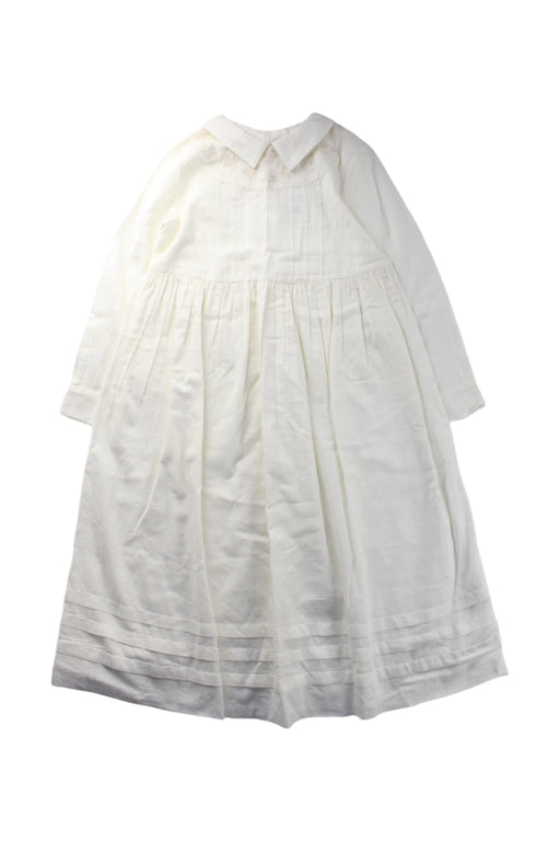 A White Long Sleeve Dresses from Bonpoint in size 6T for girl. (Front View)