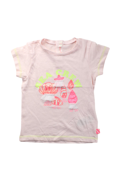 A Pink Short Sleeve T Shirts from Billieblush in size 3T for girl. (Front View)
