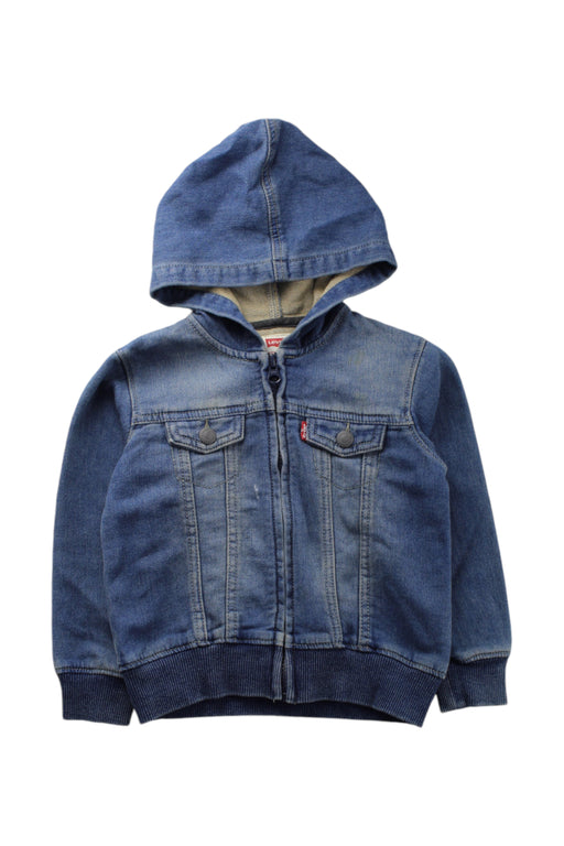 A Blue Lightweight Jackets from Levi's in size 2T for neutral. (Front View)