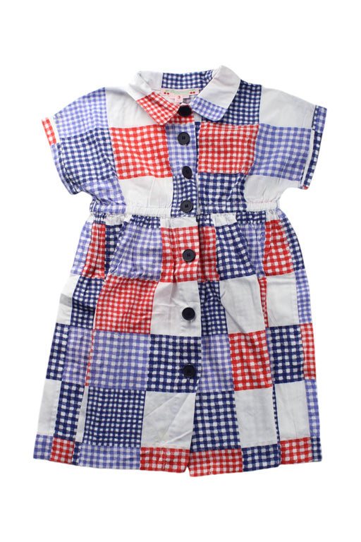 A Multicolour Short Sleeve Dresses from Bonpoint in size 3T for girl. (Front View)