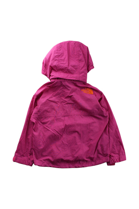 A Pink Rain Jackets from The North Face in size 18-24M for neutral. (Back View)