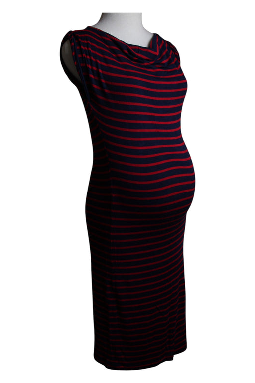 A Burgundy Sleeveless Dresses from Mayarya in size XS for maternity. (Front View)