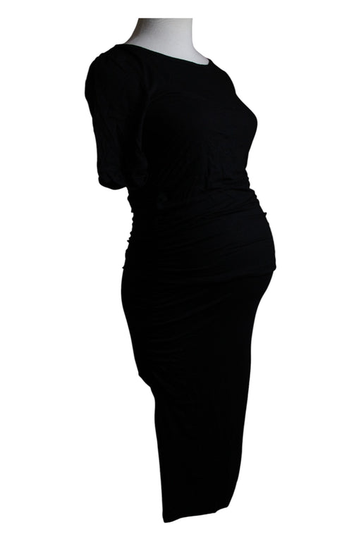 A Black Short Sleeve Dresses from Isabella Oliver in size XS for maternity. (Front View)