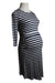 A Navy Long Sleeve Dresses from Seraphine in size S for maternity. (Front View)