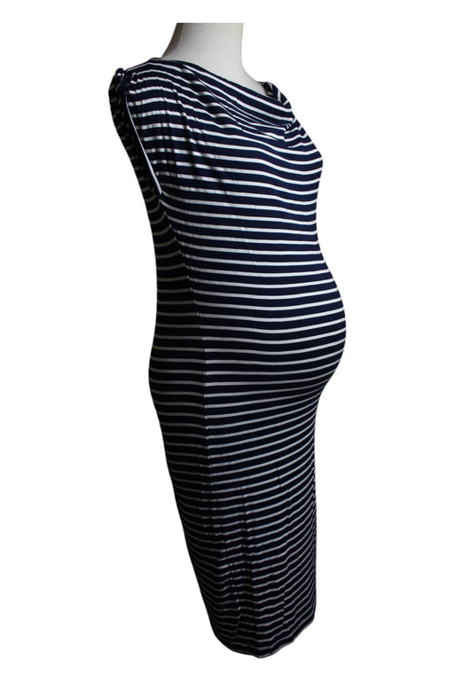 A Navy Sleeveless Dresses from Mayarya in size XS for maternity. (Front View)