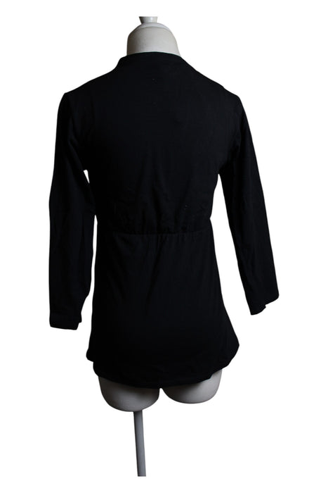 A Black Long Sleeve Shirts from Hotmilk in size S for maternity. (Back View)