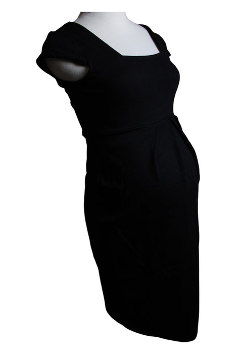 A Black Short Sleeve Dresses from Isabella Oliver in size XS for maternity. (Front View)