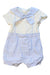 A Blue Short Sleeve Rompers from Nicholas & Bears in size 3-6M for boy. (Front View)