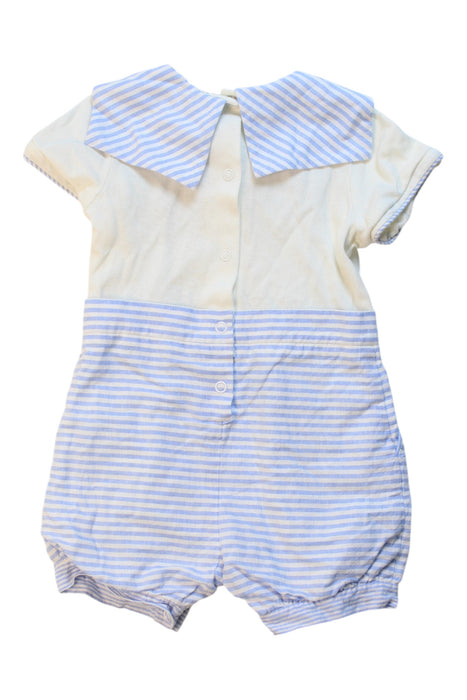 A Blue Short Sleeve Rompers from Nicholas & Bears in size 3-6M for boy. (Back View)