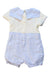 A Blue Short Sleeve Rompers from Nicholas & Bears in size 3-6M for boy. (Back View)