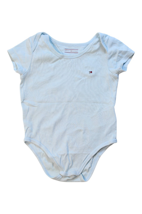 A Blue Short Sleeve Bodysuits from Tommy Hilfiger in size 3-6M for boy. (Front View)