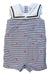A Navy Sleeveless Rompers from Ralph Lauren in size 6-12M for boy. (Front View)