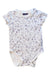 A White Short Sleeve Bodysuits from Sergent Major in size 3-6M for boy. (Front View)