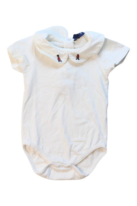 A White Short Sleeve Bodysuits from Thomas Brown in size 3-6M for boy. (Front View)