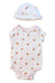 A White Short Sleeve Bodysuits from Ralph Lauren in size 6-12M for girl. (Front View)