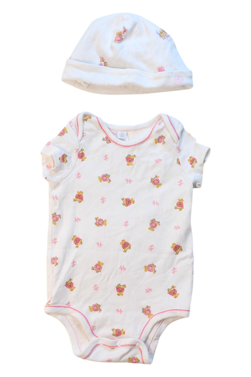 A White Short Sleeve Bodysuits from Ralph Lauren in size 6-12M for girl. (Front View)