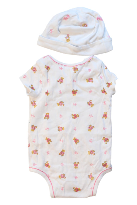 A White Short Sleeve Bodysuits from Ralph Lauren in size 6-12M for girl. (Back View)