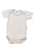 A Ivory Short Sleeve Bodysuits from Organic Natural Charm in size 6-12M for neutral. (Front View)