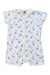 A White Short Sleeve Rompers from Petit Bateau in size 0-3M for boy. (Front View)