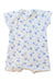 A White Short Sleeve Rompers from Petit Bateau in size 0-3M for boy. (Back View)
