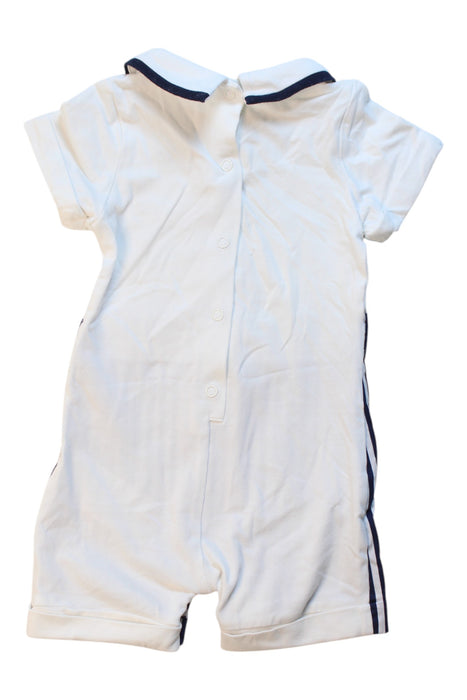 A White Short Sleeve Rompers from Nicholas & Bears in size 3-6M for boy. (Back View)