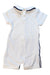 A White Short Sleeve Rompers from Nicholas & Bears in size 3-6M for boy. (Back View)