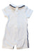 A White Short Sleeve Rompers from Nicholas & Bears in size 3-6M for boy. (Back View)