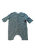 A Green Long Sleeve Rompers from Vertbaudet in size 0-3M for boy. (Front View)