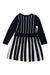 A Navy Long Sleeve Dresses from Jacadi in size 6T for girl. (Back View)