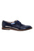 A Navy Dress Shoes from Jacadi in size 7Y for girl. (Front View)