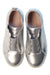 A Silver Sneakers from Jacadi in size 7Y for girl. (Back View)