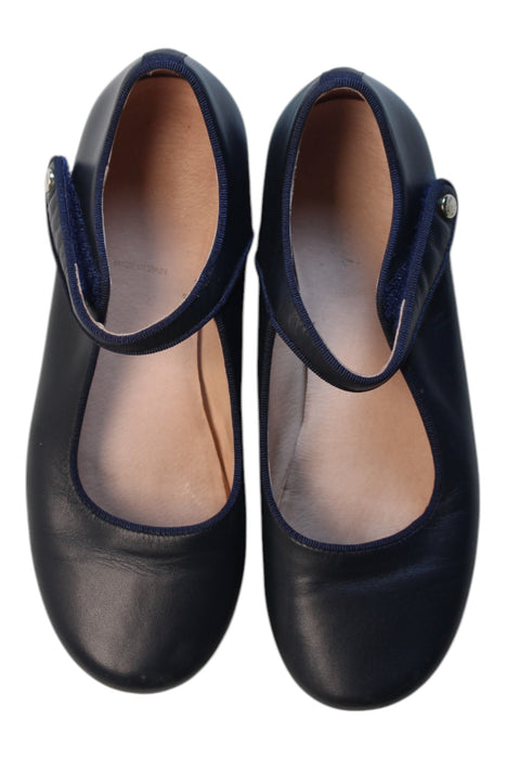 A Black Flats from Jacadi in size 7Y for girl. (Back View)